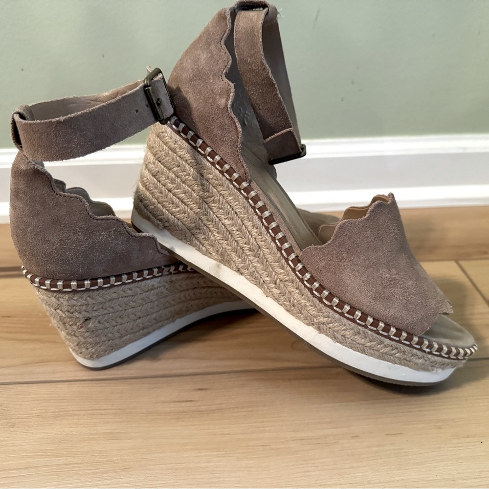 Crown vintage ankle strap wedge